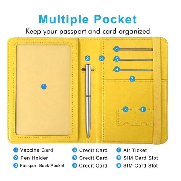 Leather Passport Cover  - Picture 5 of 5